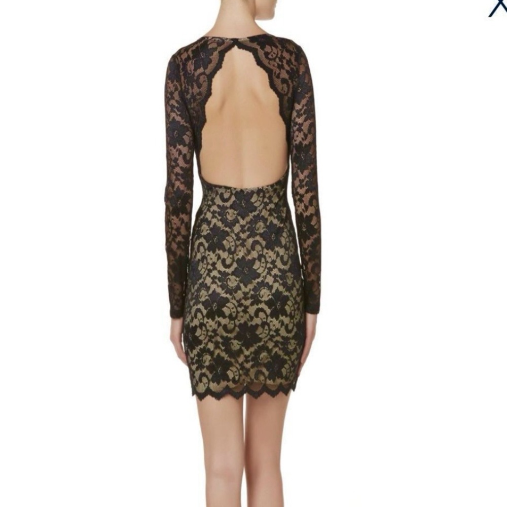 Emerald Sundae Black Lace Dress - Picture 6 of 7